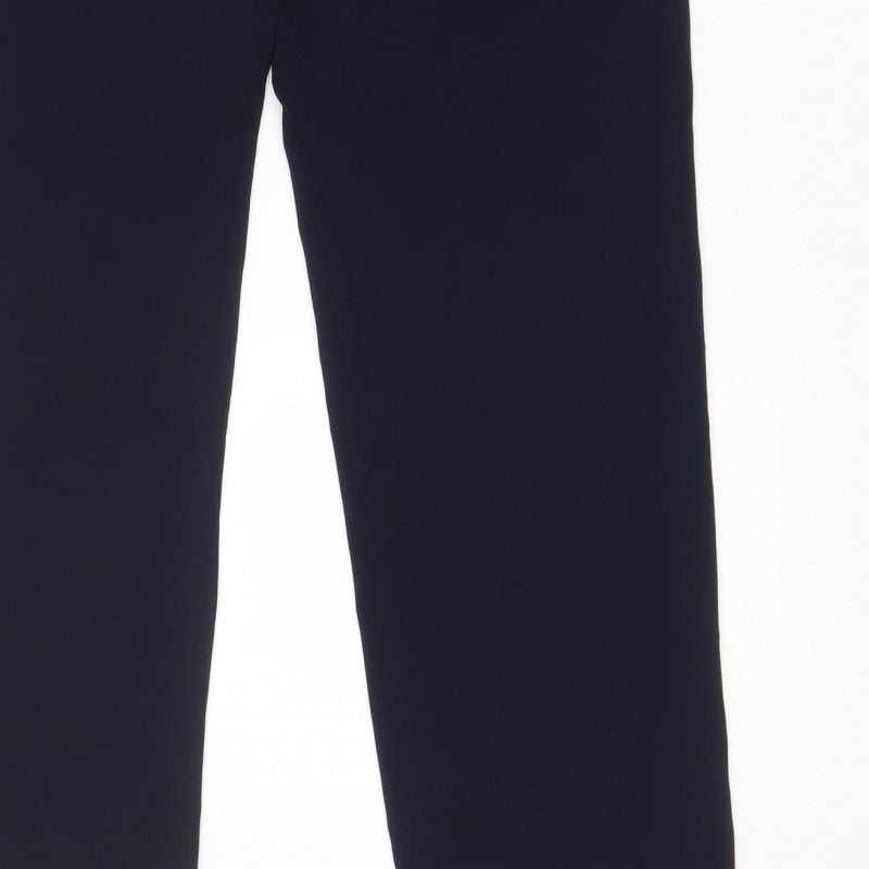 Satsuma London Women’s Black Size 12 High Rise Straight Dress Trousers