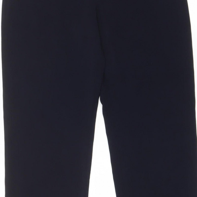 Satsuma London Women’s Black Size 12 High Rise Straight Dress Trousers