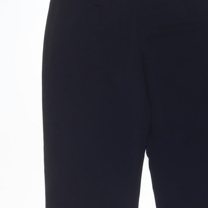 Satsuma London Women’s Black Size 12 High Rise Straight Dress Trousers