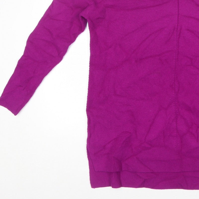 L.K. Bennett Women’s Purple S Wool Cashmere Crew Neck Pullover Jumper