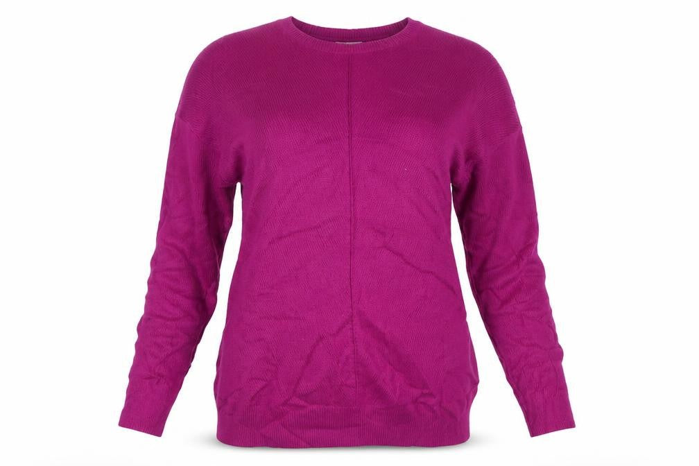 L.K. Bennett Women’s Purple S Wool Cashmere Crew Neck Pullover Jumper