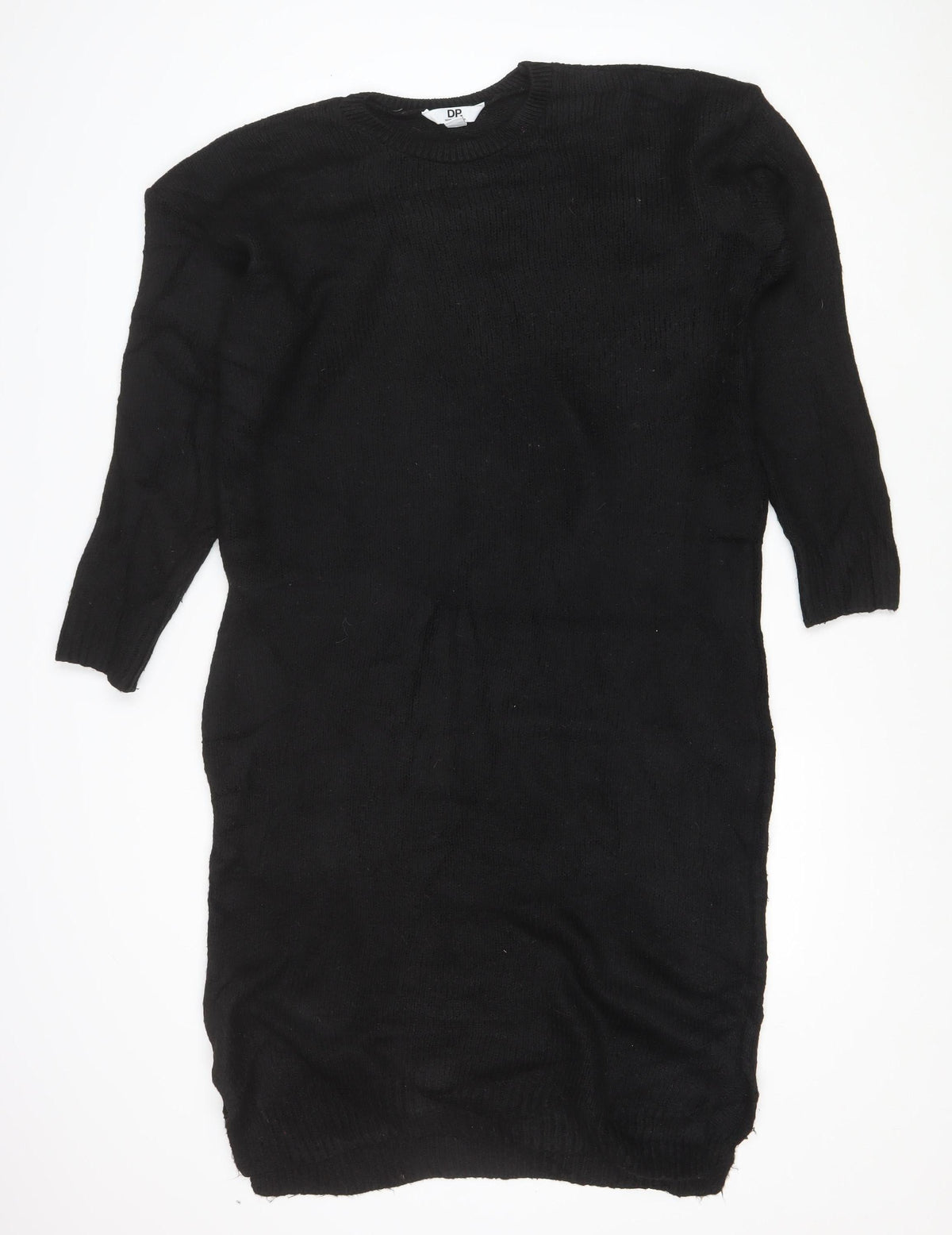 Dorothy Perkins Women Black M Knit Jumper Dress Long Sleeve