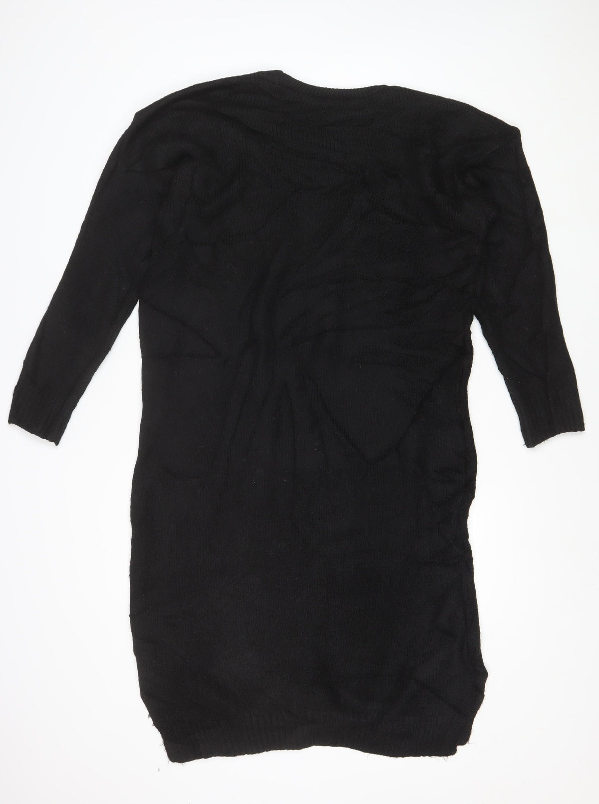 Dorothy Perkins Women Black M Knit Jumper Dress Long Sleeve