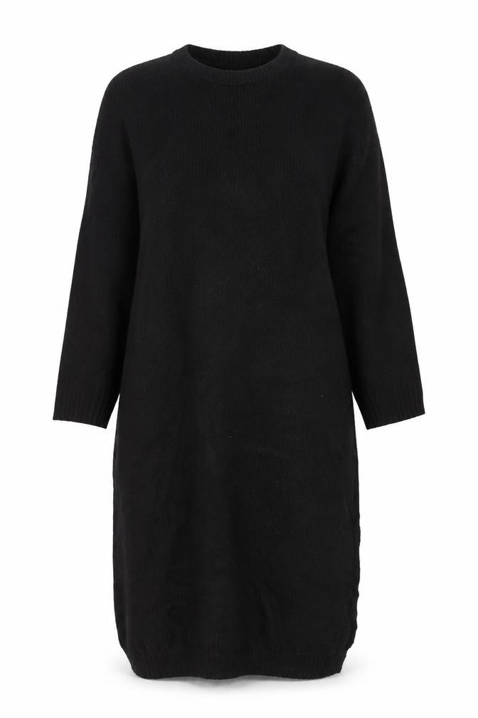 Dorothy Perkins Women Black M Knit Jumper Dress Long Sleeve