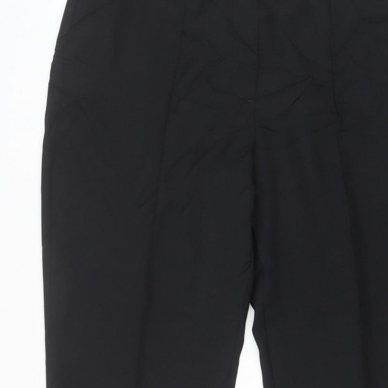 M&S Women’s Black Size 14 Straight Leg Smart Work Trousers