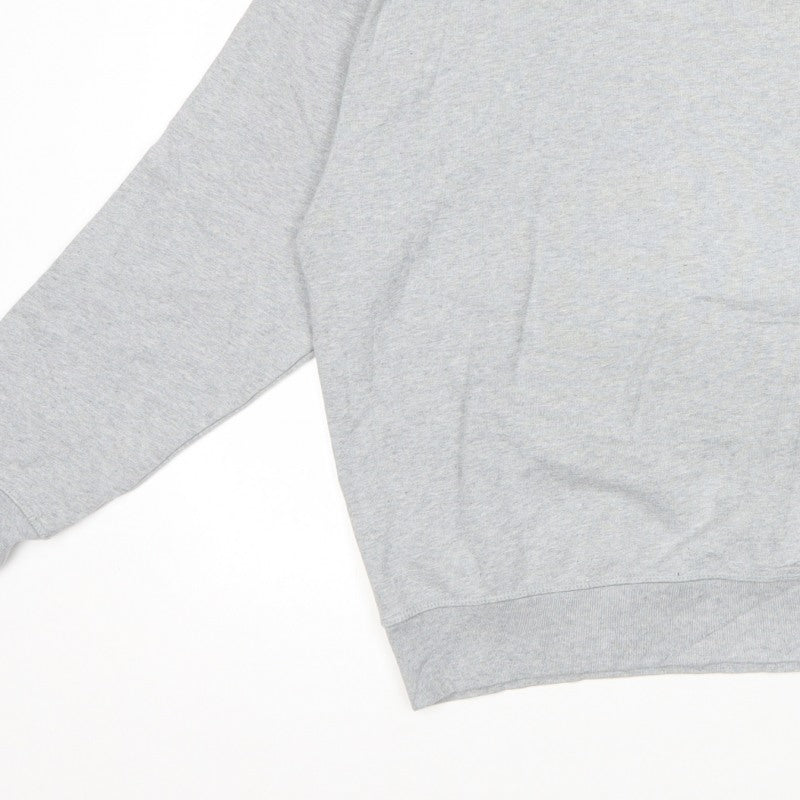 Levi's Men Grey M Crew Neck Pullover Cotton Logo Sweatshirt