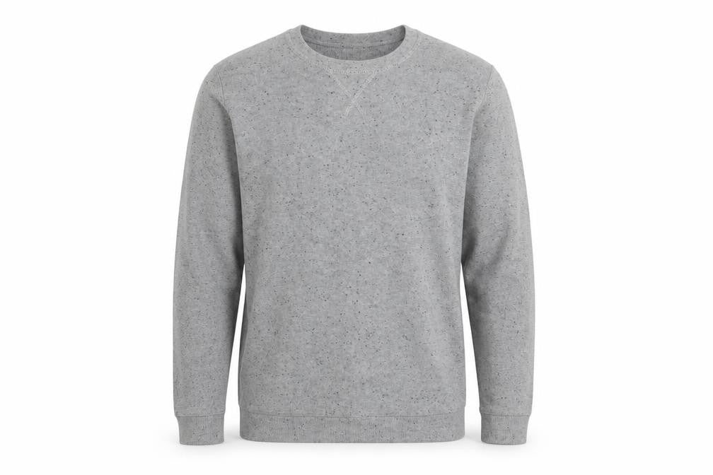Selected Homme Men Grey S Crew Neck Lightweight Knit Jumper