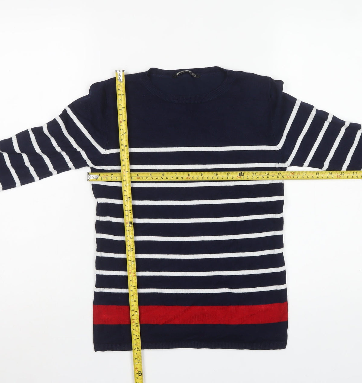 Stradivarius Women’s Multicoloured S Striped Round Neck Knit Jumper