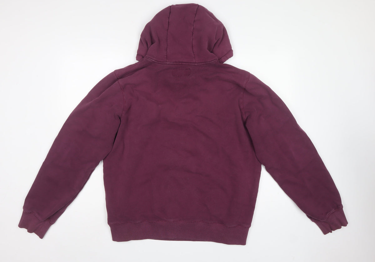 Firetrap Men's Purple 2XL Pullover Hoodie Graphic Logo Fleece