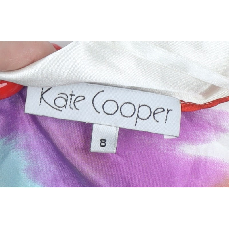 Kate Cooper Women Multicoloured UK 8 Silk Floral Kimono Blouse