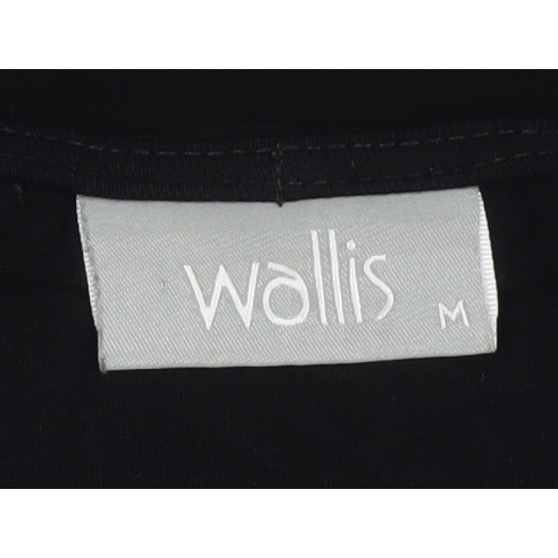 Wallis Women Black Grey Floral Sleeveless Layered Knee Dress UK 14