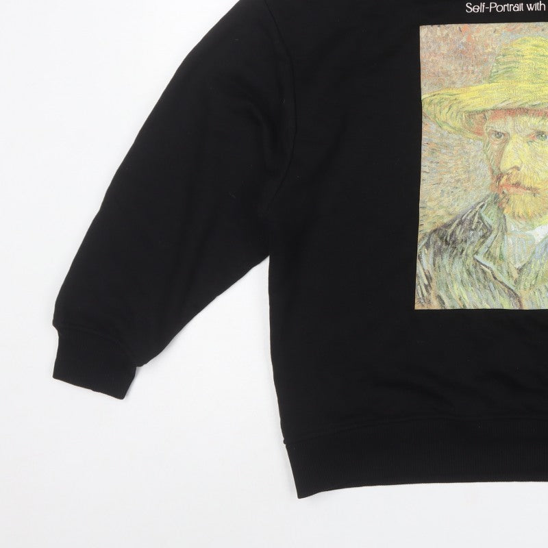 Primark Women’s Black S Van Gogh Art Graphic Pullover Sweatshirt