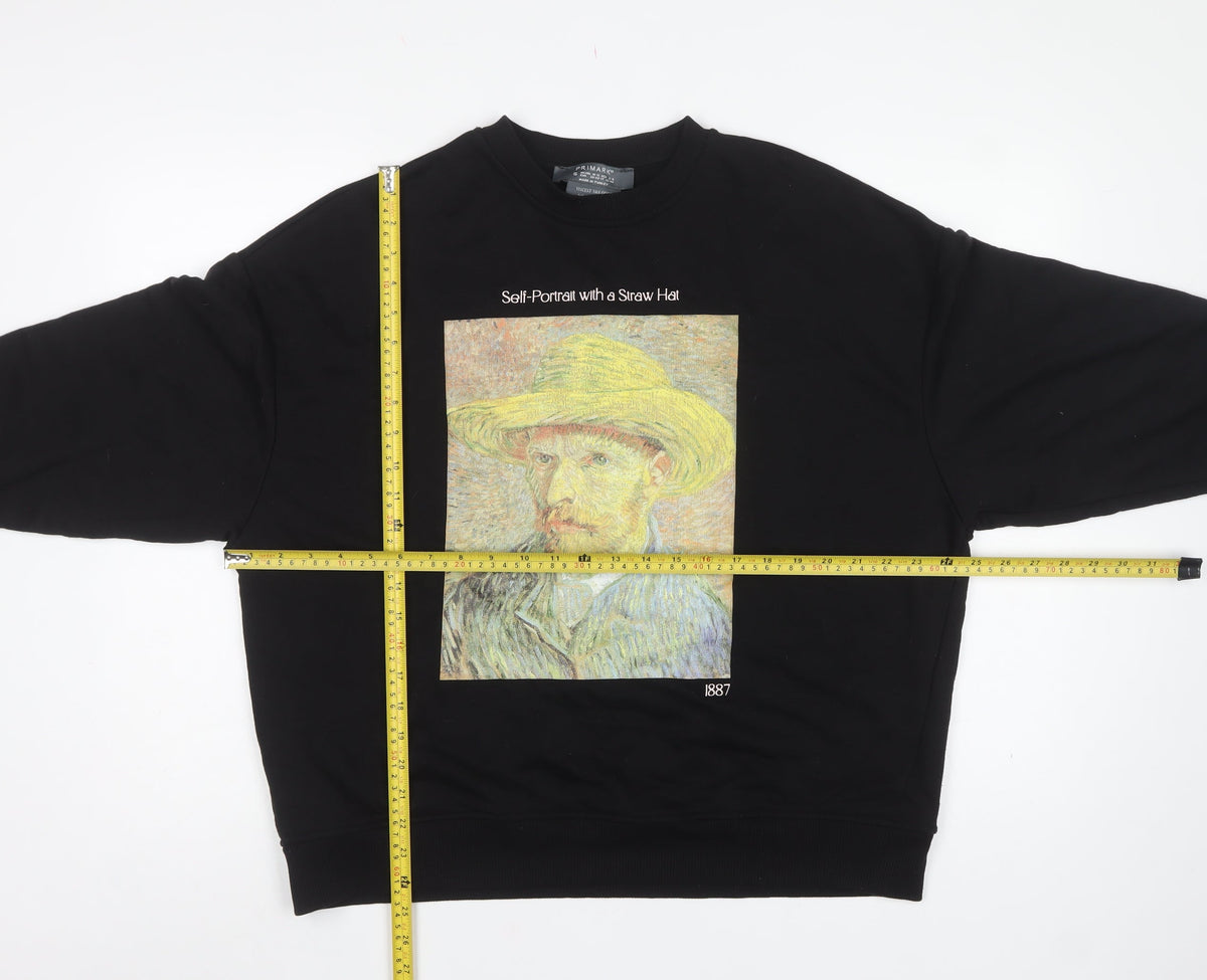 Primark Women’s Black S Van Gogh Art Graphic Pullover Sweatshirt