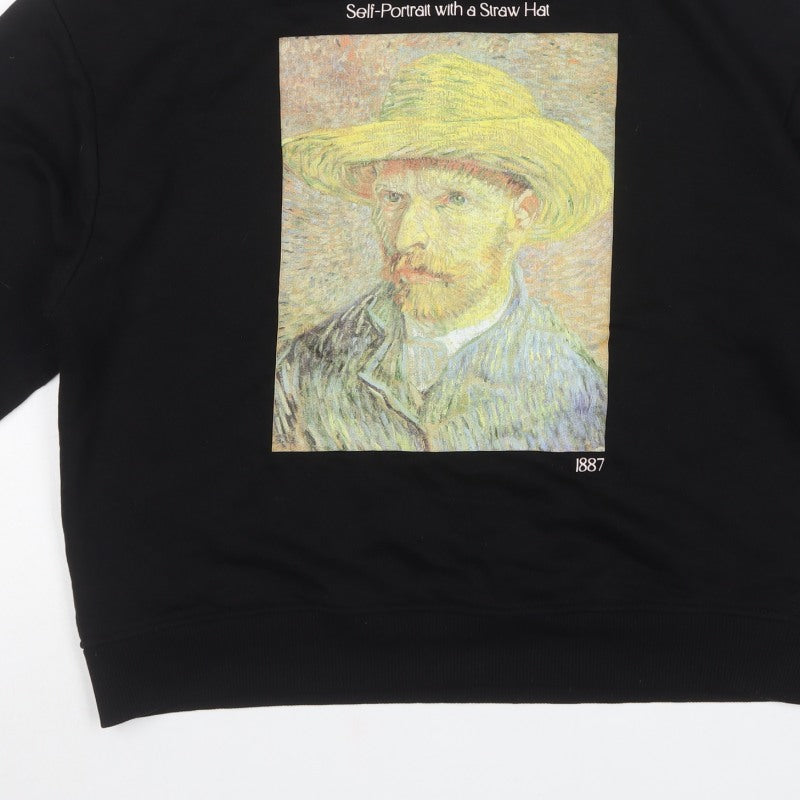 Primark Women’s Black S Van Gogh Art Graphic Pullover Sweatshirt