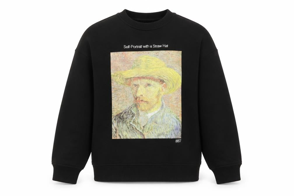 Primark Women’s Black S Van Gogh Art Graphic Pullover Sweatshirt