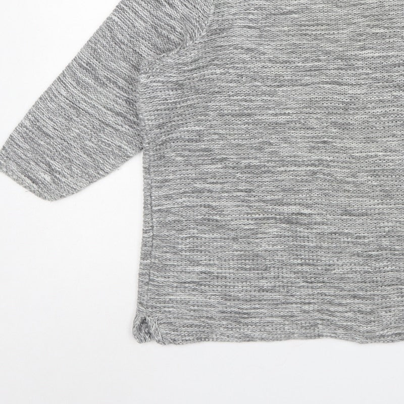 Peter Hahn Women’s Grey Cotton Chunky Knit Pullover Jumper UK 24