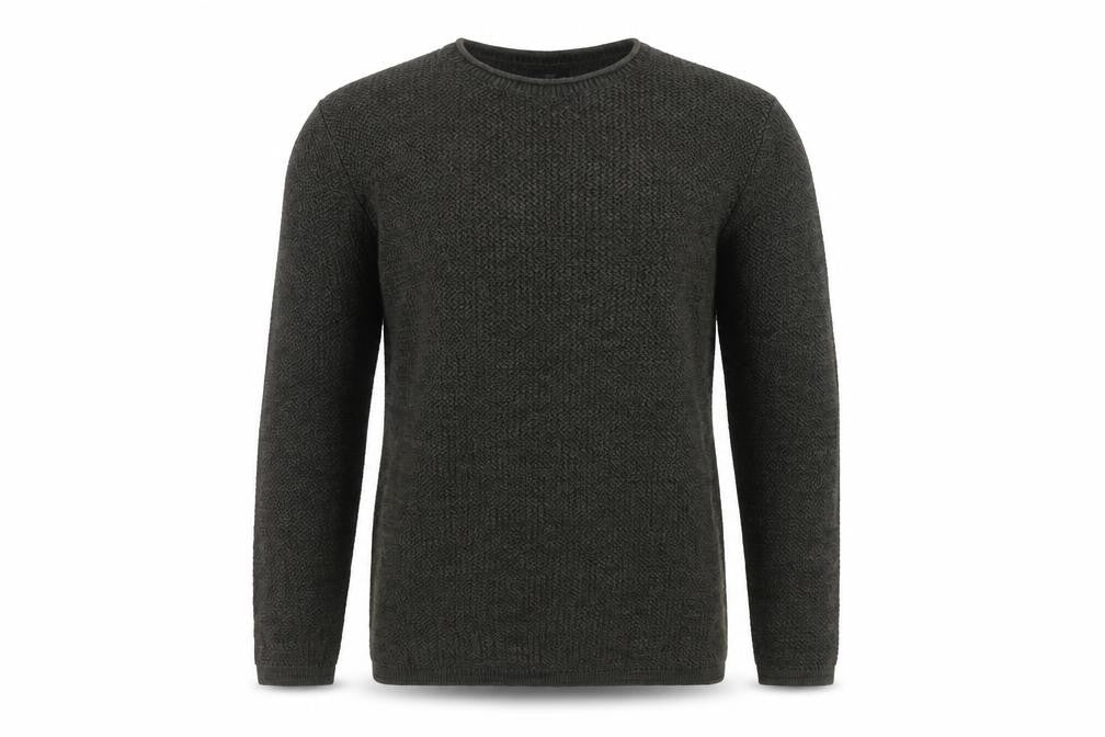 Next Men’s Green Medium Textured Knit Crew Neck Pullover Jumper