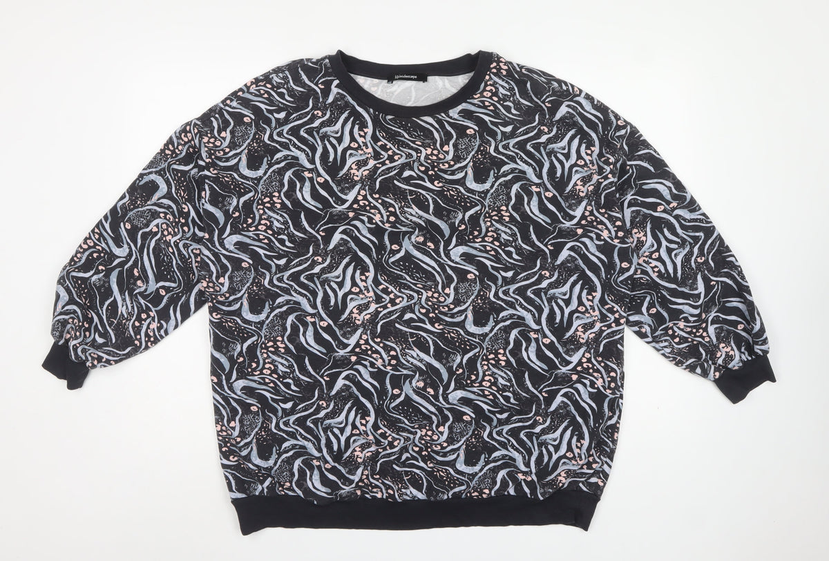 Kaleidoscope Women Multicoloured UK 16 Crew Neck Pullover Sweatshirt