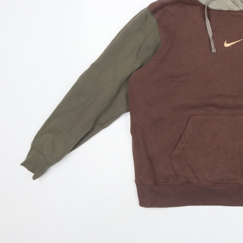 Nike Women’s Multicolour S Colourblock Pullover Hoodie Logo