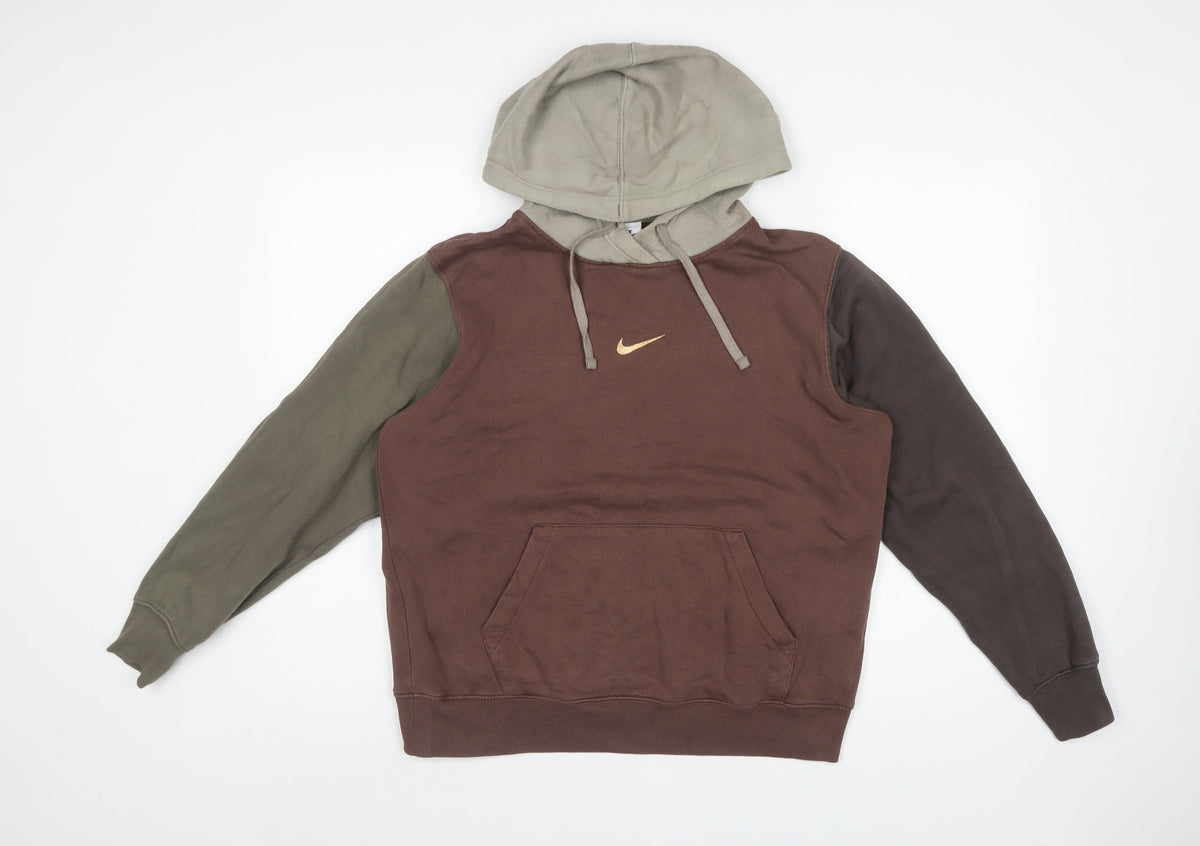 Nike Women’s Multicolour S Colourblock Pullover Hoodie Logo