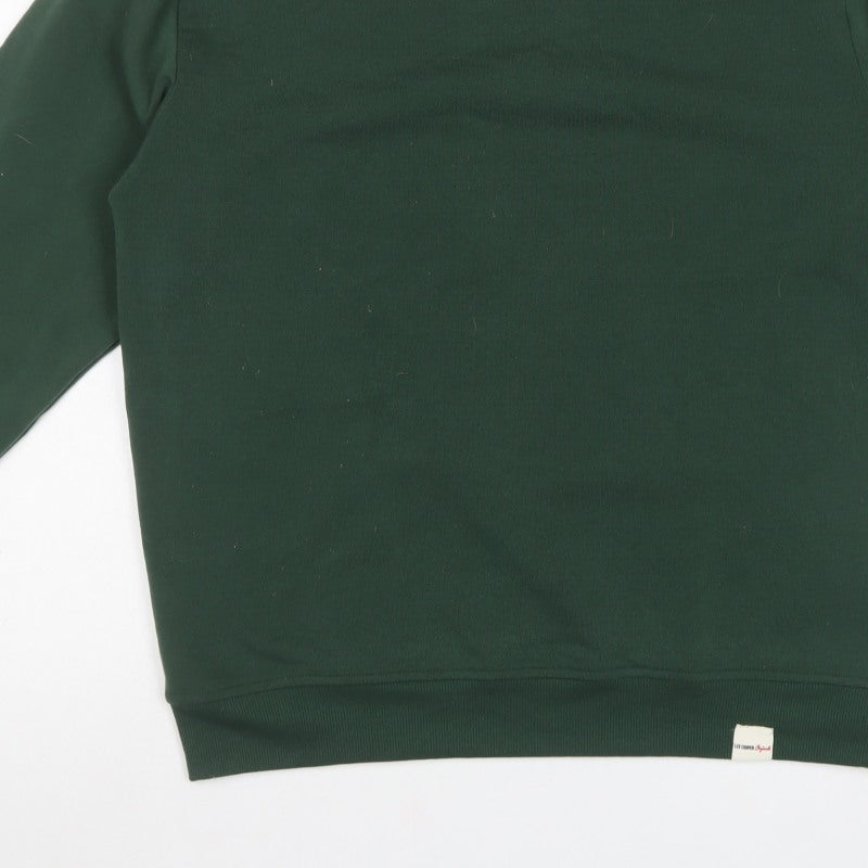 Lee Cooper Men’s Green L Pullover Crew Neck Fleece Sweatshirt