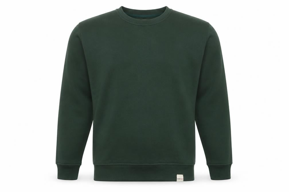 Lee Cooper Men’s Green L Pullover Crew Neck Fleece Sweatshirt