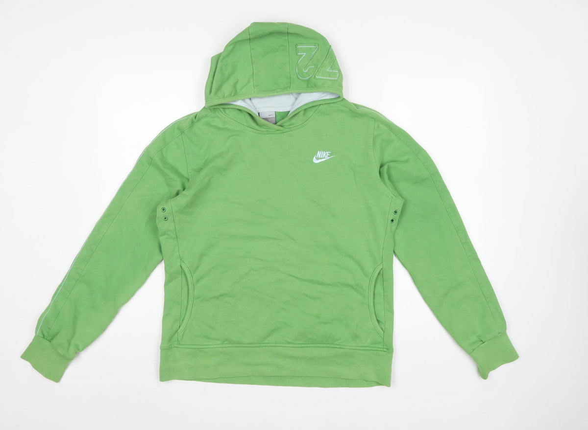 Nike Women’s Green XL 72 Graphic Pullover Hoodie Pockets