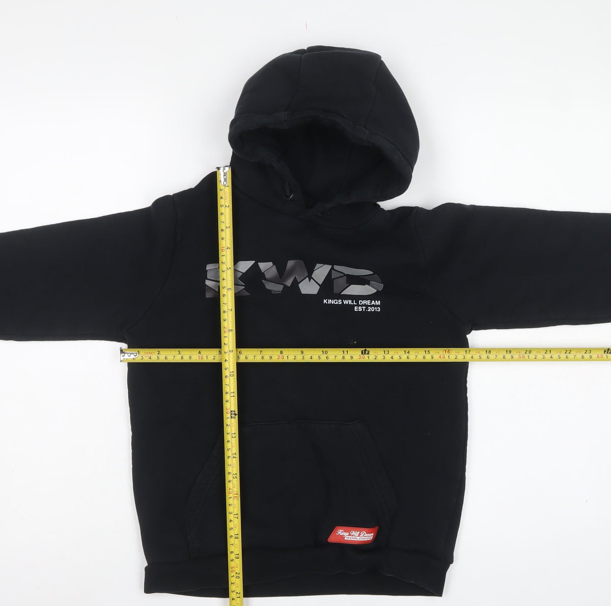 Kings Will Dream Boys Black S Pullover Graphic Logo Hoodie 80% Cotton