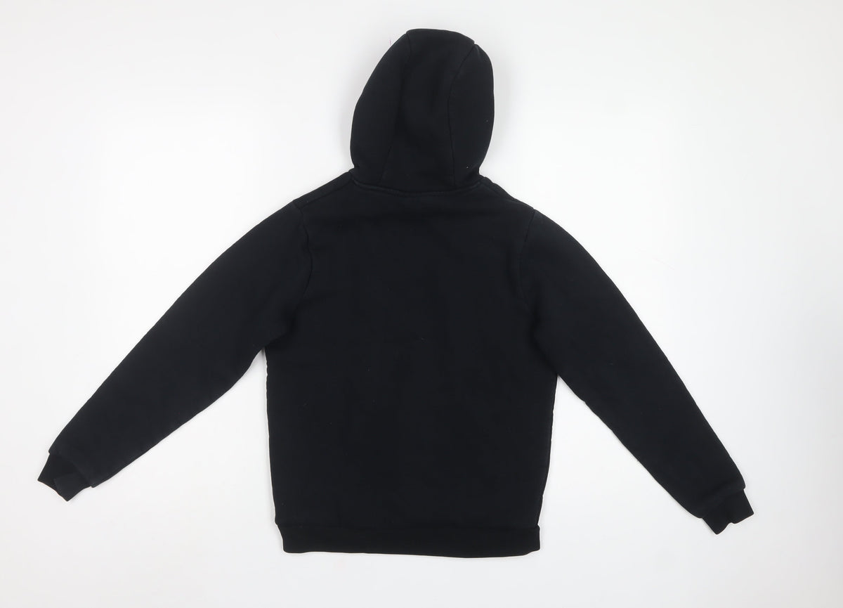 Kings Will Dream Boys Black S Pullover Graphic Logo Hoodie 80% Cotton