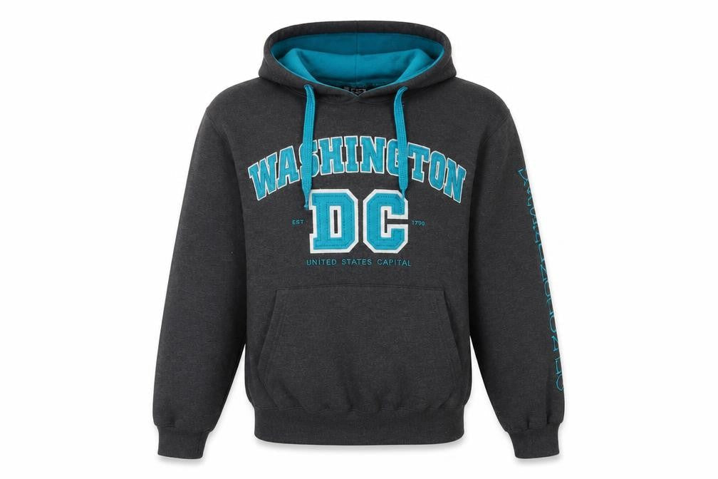 DC Women’s Grey Washington DC Graphic Pullover Hoodie Size S