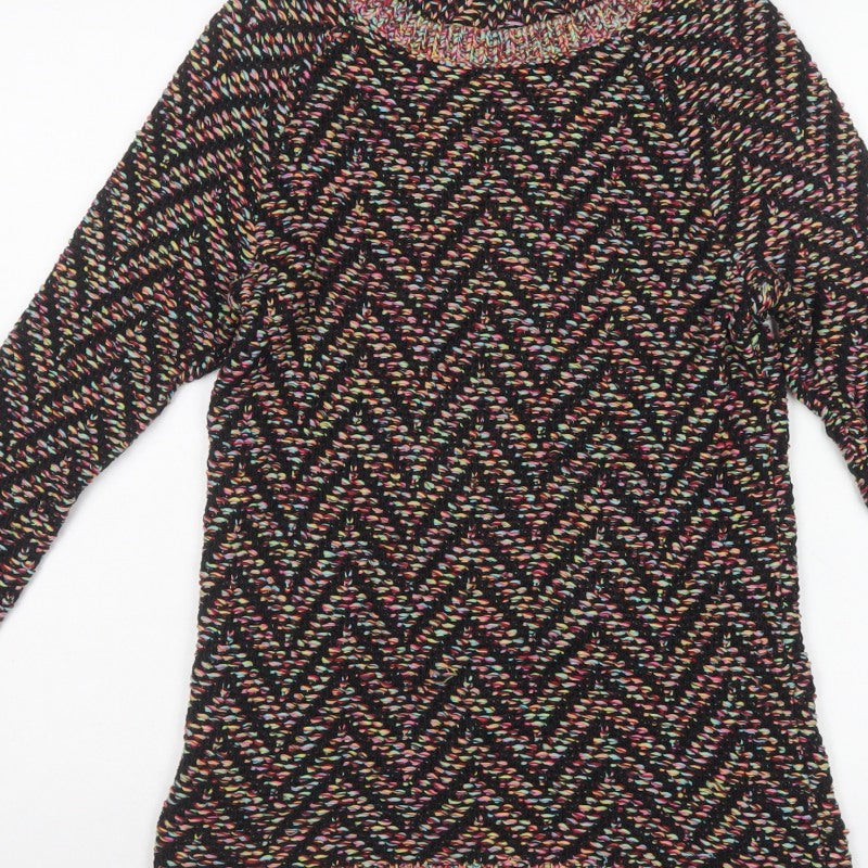 Love Label Women’s Multicoloured Cable-Knit Jumper UK 12 Pullover