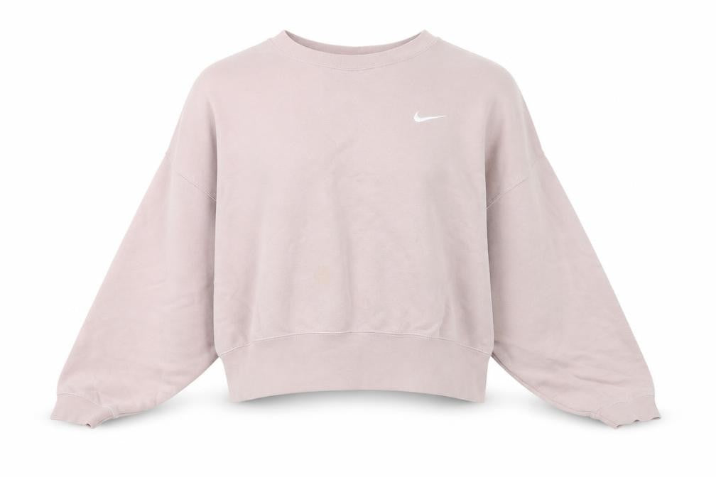 Nike Women’s Pink M Pullover Crew Neck Logo Sweatshirt