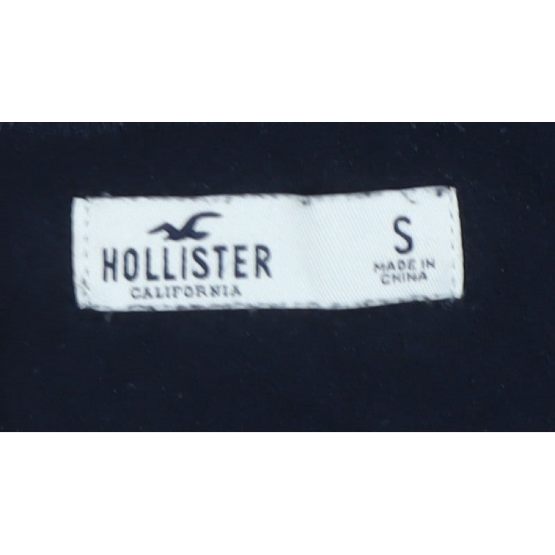 Hollister Women’s Blue S Logo Graphic Crew Neck Pullover Sweatshirt