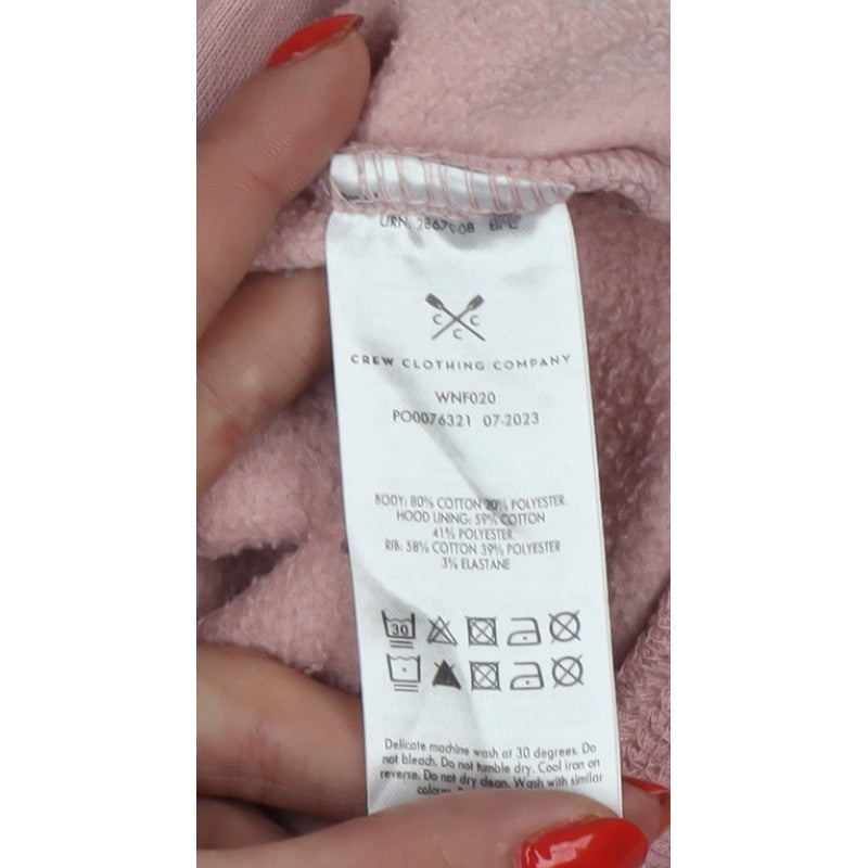 Crew Clothing Company Women’s Pink Size 12 Full Zip Hoodie