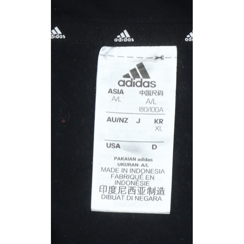 Adidas Men’s Black XL Pullover Hoodie Graphic Logo Fleece Sports
