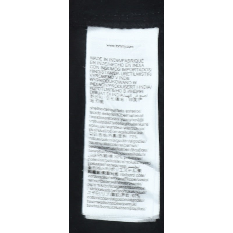 Tommy Hilfiger Men’s Black XL Embroidered Logo Crew Neck Sweatshirt