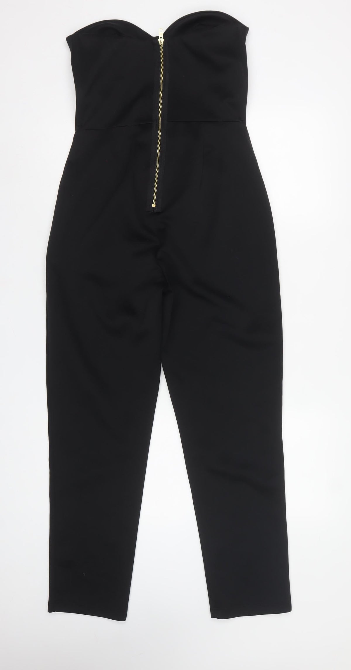 ASOS Women’s Black UK 10 Strapless Sweetheart Straight Leg Jumpsuit