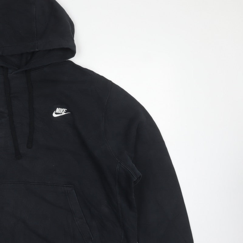 Nike Unisex Adults Black 2XL Pullover Hoodie Logo Fleece Pockets