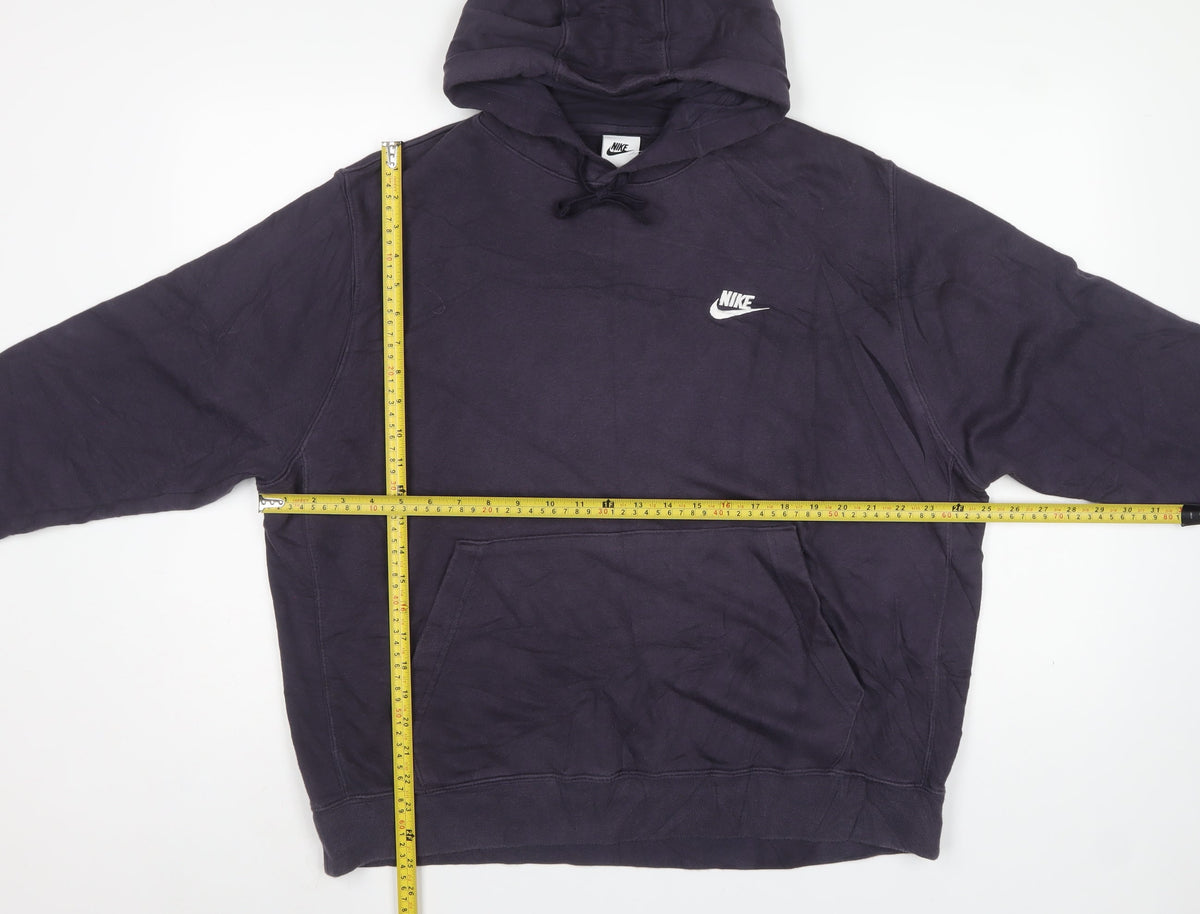 Nike Men’s Blue XL Pullover Hoodie Logo Fleece Kangaroo Pocket