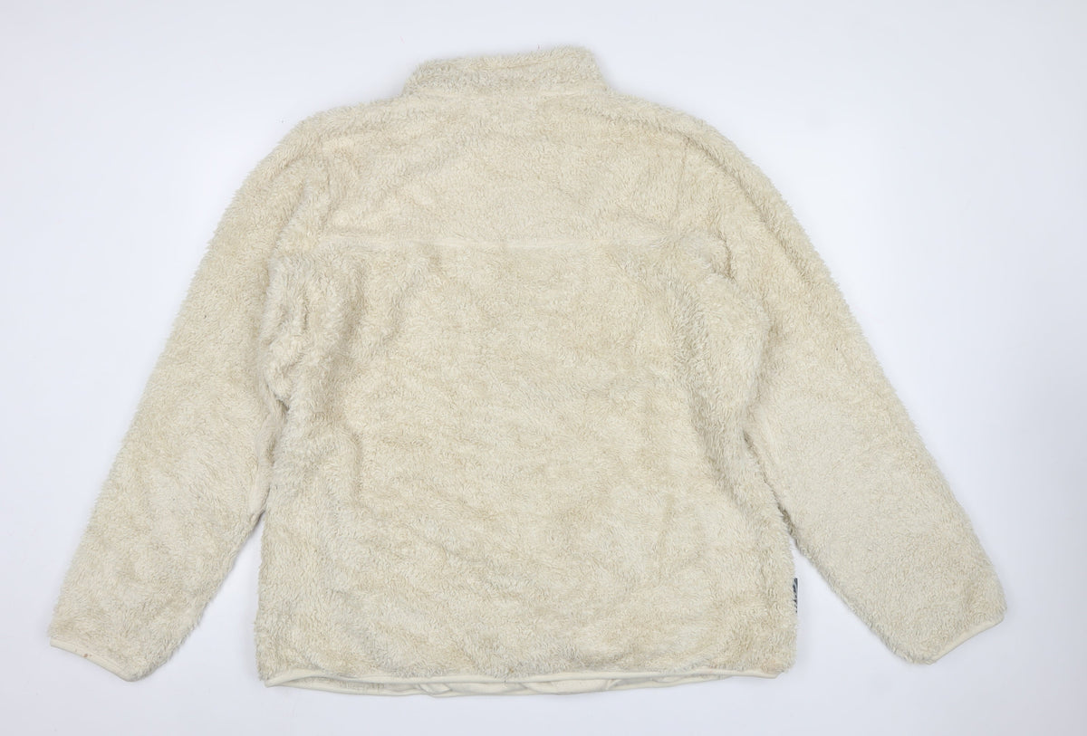 Mountainlife Women's Ivory UK 22 Fleece 1/4 Zip Pullover Sweatshirt