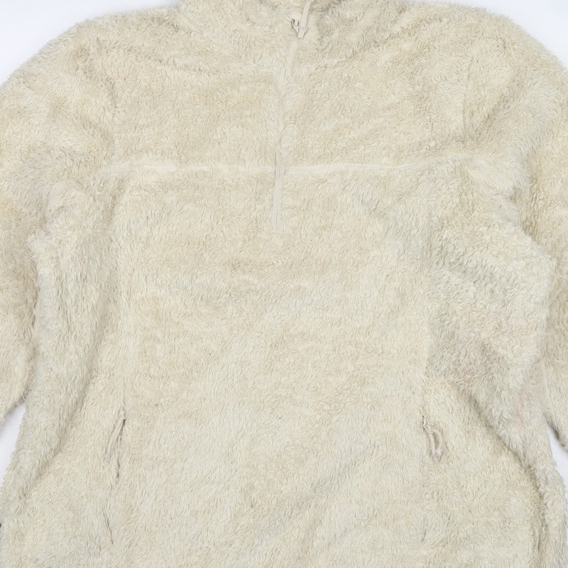 Mountainlife Women's Ivory UK 22 Fleece 1/4 Zip Pullover Sweatshirt