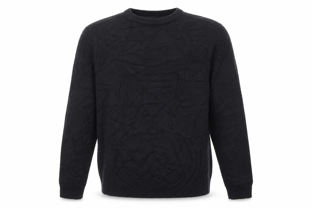 Trespass Men's Black L Crew Neck Acrylic Knit Pullover Jumper