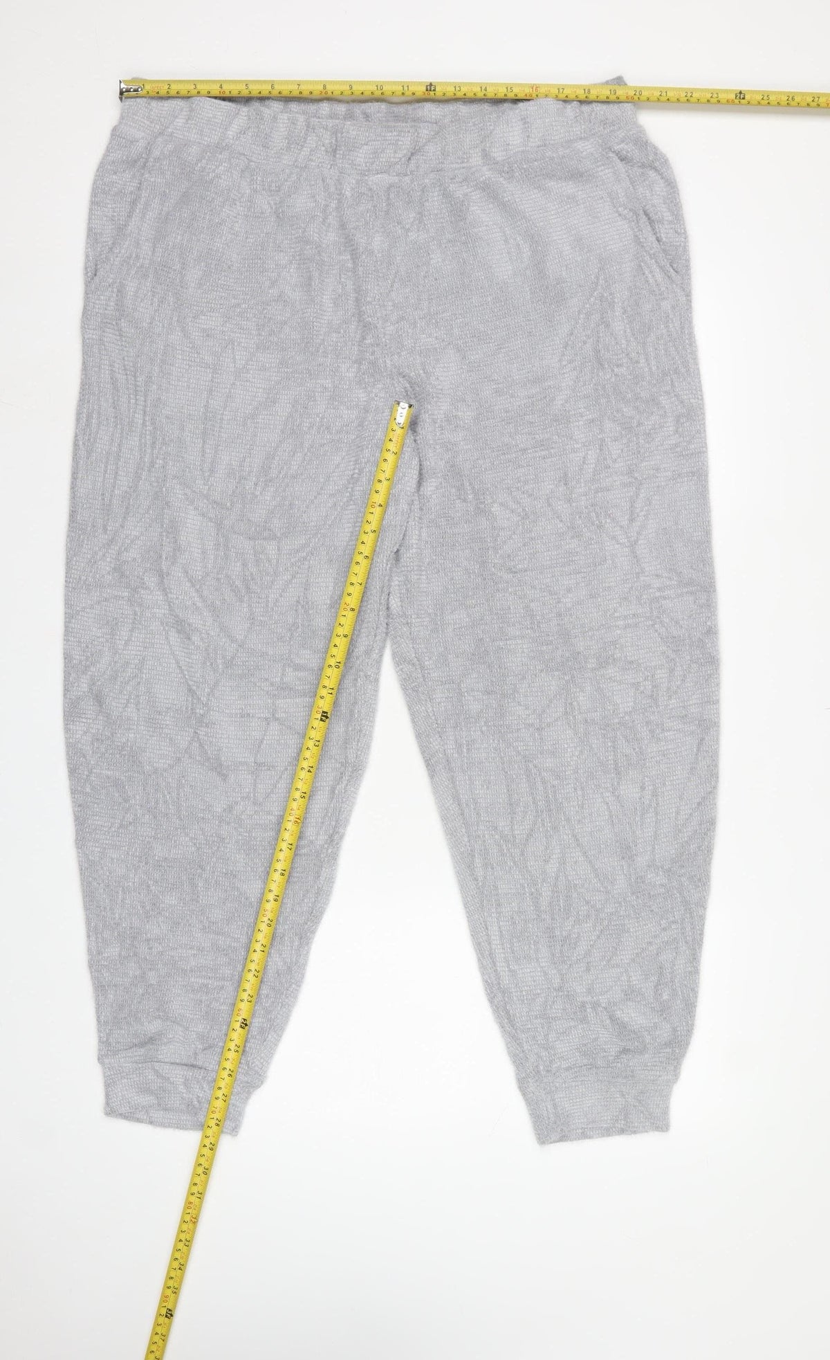 M&S Women Grey XL Regular Knit Jogger Sweatpants Elastic Waist