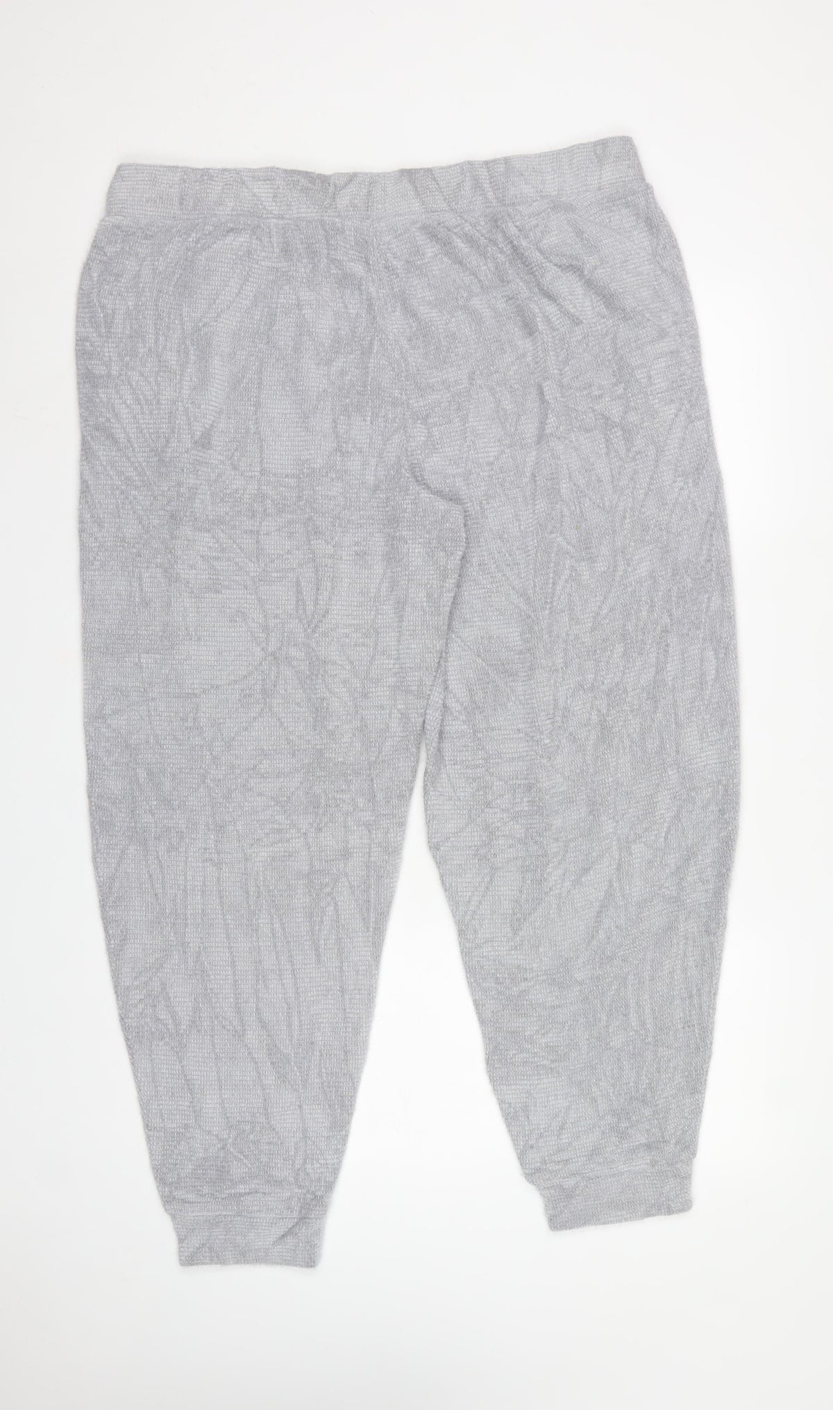 M&S Women Grey XL Regular Knit Jogger Sweatpants Elastic Waist
