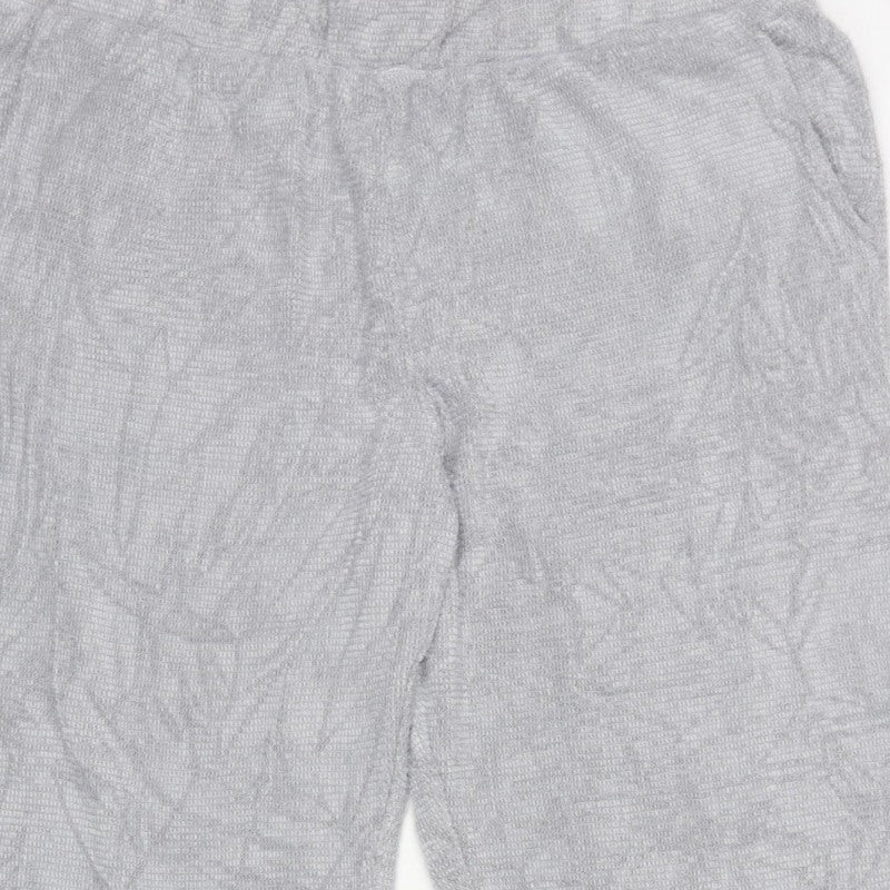M&S Women Grey XL Regular Knit Jogger Sweatpants Elastic Waist
