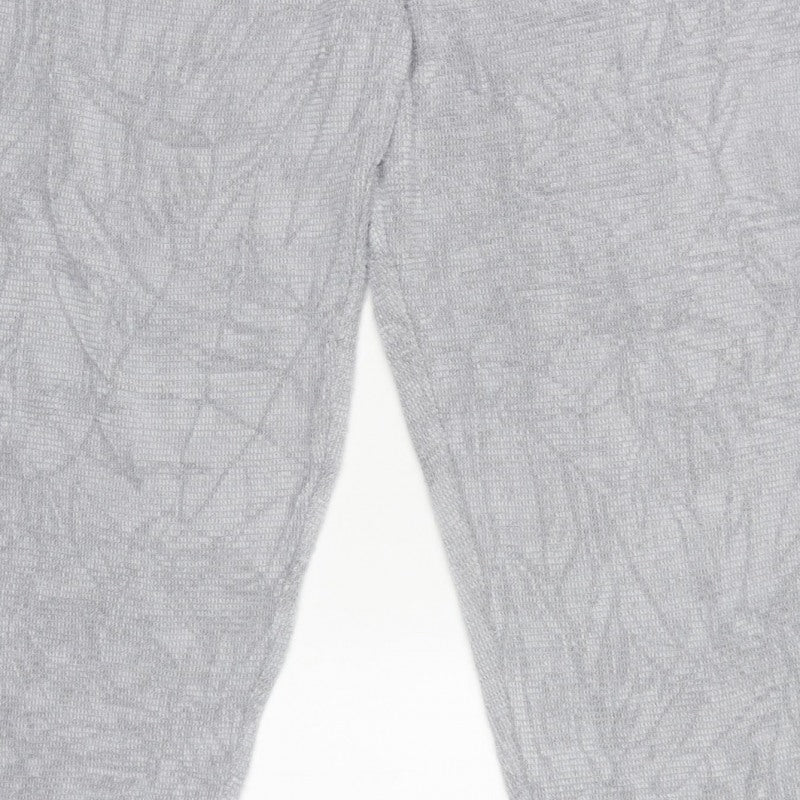 M&S Women Grey XL Regular Knit Jogger Sweatpants Elastic Waist