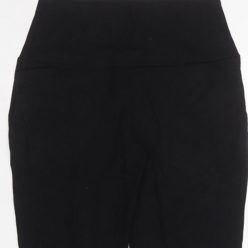 Mint Velvet Women’s Black L High Rise Zip Ankle Leggings