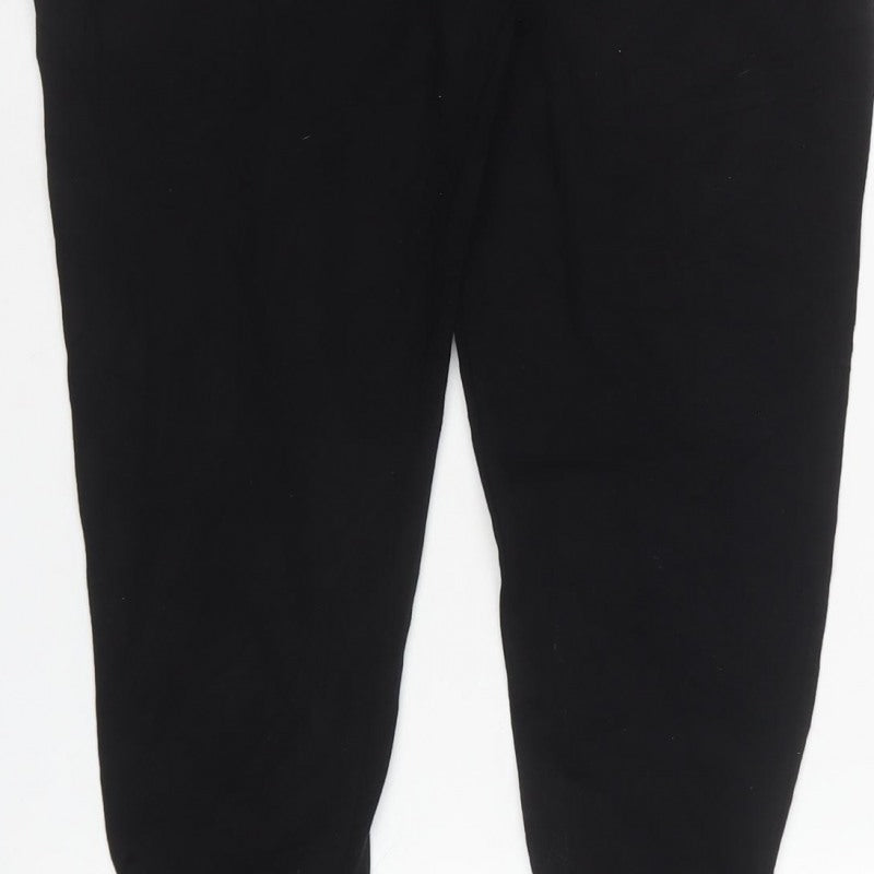 Mint Velvet Women’s Black L High Rise Zip Ankle Leggings