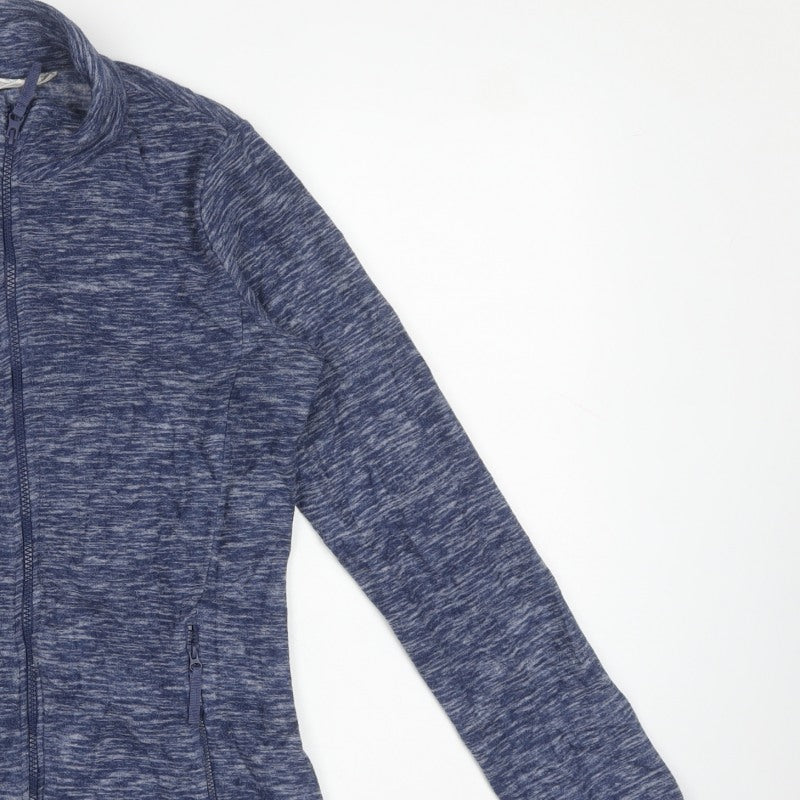 Mountain Warehouse Women Blue UK 10 Full Zip Fleece Sweatshirt