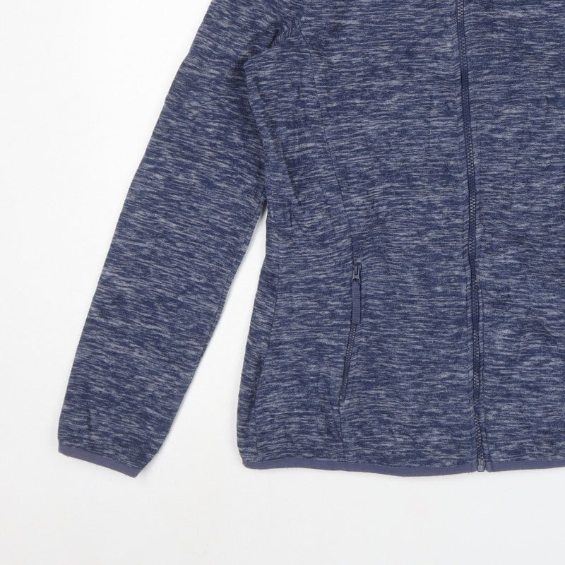 Mountain Warehouse Women Blue UK 10 Full Zip Fleece Sweatshirt